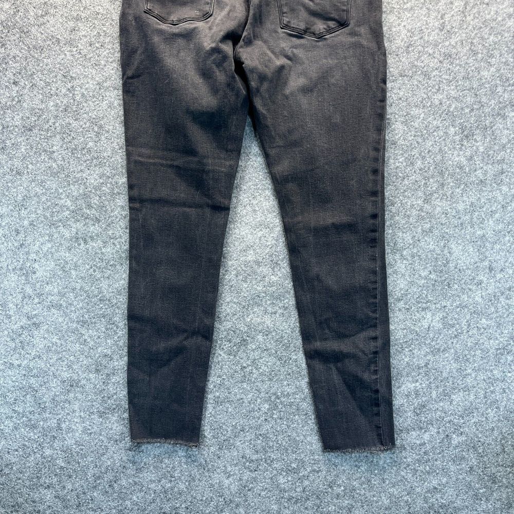Hudson Jeans Womens Size 28 Natalie Super Skinny Dark Gray‎ Stretch Raw Hem - Picture 12 of 14